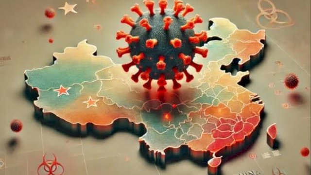 Ilustrasi Virus HMPV yang Merebak di China.