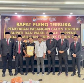 Tok! KPU Soppeng Tetapkan Suwardi-Selle Sebagai Bupati dan Wakil Bupati Terpilih 2025-2030