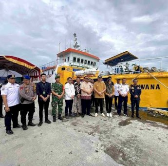 Bupati Pangkep Yusran Resmikan Tambahan Rute KMP Arwana: Perjalanan Warga Lebih Safety