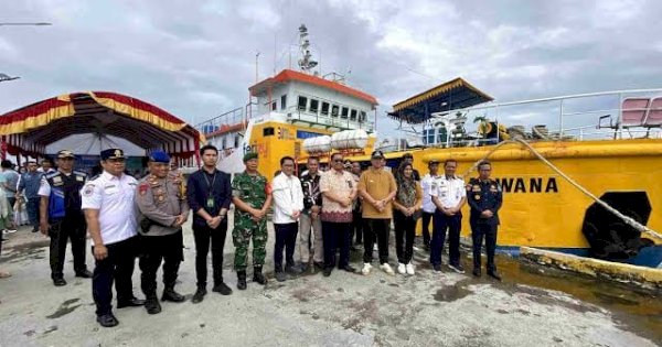 Bupati Pangkep Yusran Resmikan Tambahan Rute KMP Arwana: Perjalanan Warga Lebih Safety