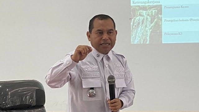 Kepala Disnakertrans Sulsel Jayadi Nas.