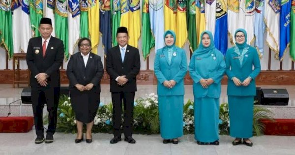 Andi Indriaty Syaiful Resmi Dilantik sebagai Pj Ketua Tim Penggerak PKK dan Ketua Pembina Posyandu Sulsel