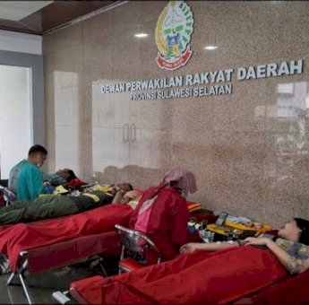 Sekretariat DPRD Sulsel Bersama Dinkes Gelar Kegiatan Donor Darah