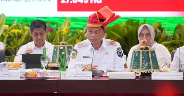 Pj Gubernur Prof Fadjry Djufry Bahas Kontribusi Sulsel Wujudkan Swasembada Pangan