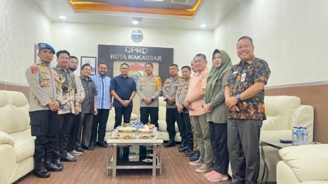 Ketua DPRD Supratman terima kunjugan Kapolrestabes Makassar yang baru.