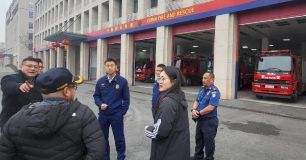 Jajaki Kerja Sama, Damkarmat Makassar Kunjungan ke China