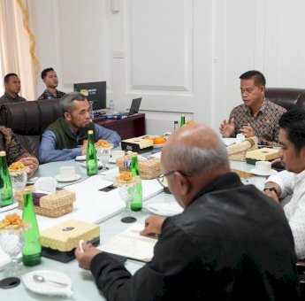 Pj Gubernur Prof Fadjry Djufry Pimpin Rakor Satgas Swasembada Pangan dengan Kepala Daerah se-Sulsel