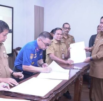 OPD Lingkup Pemkab Maros Tanda Tangani Perjanjian Kinerja dengan Bupati Chaidir Syam