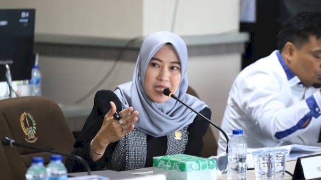 Ketua Fraksi Demokrat DPRD Sulsel, Fatma Wahyuddin.