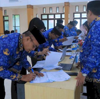 ASN Pangkep Teken Perjanjian Kinerja Menggunakan TTE