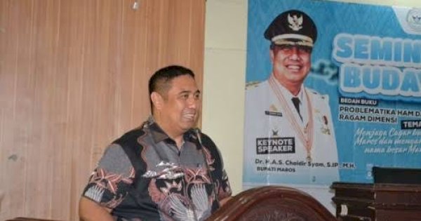 Bupati Maros Chaidir Syam jadi Keynote Speaker di Seminar Budaya dan Bedah Buku tentang Problematika HAM