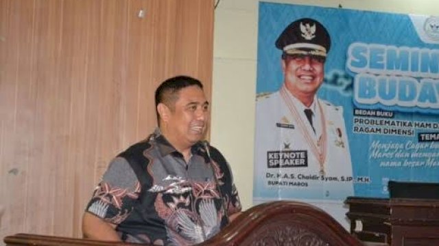 Bupati Maros Chaidir Syam.