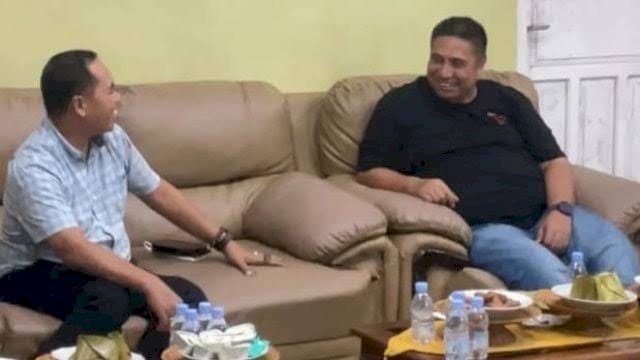 Bupati Maros Chaidir Syam bersilaturahmi dengan Andi Rosman.