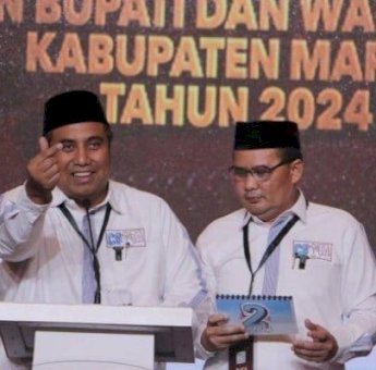 Raih 64,01 Persen Suara, KPU Tetapkan Chaidir Syam-Moetazim Jadi Bupati dan Wabup Maros Terpilih
