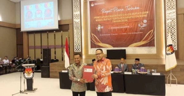 Sah! Andi Asman dan Andi Akmal sebagai Bupati dan Wabup Bone Terpilih Periode 2025-2029