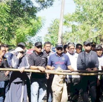 Syaharuddin Alrif Bareng Pj Bupati Sidrap Tinjau Jembatan Ambruk di Aka-Akae Watang Sidenreng