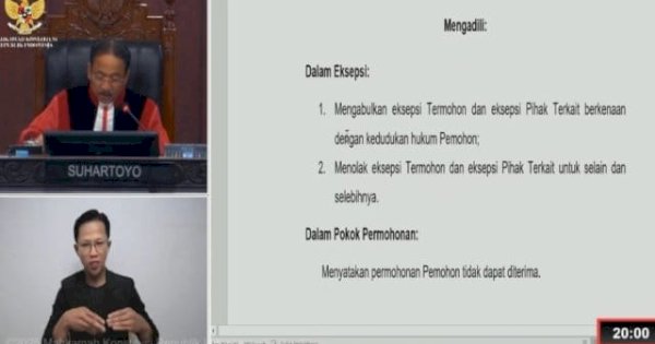 MK Tolak Gugatan INIMI Soal Permohonan PHPU Pilwalkot Makassar