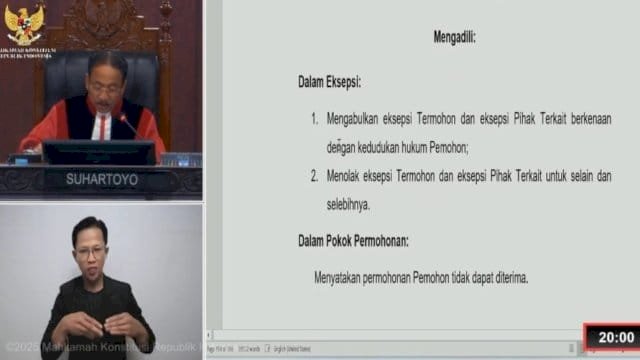 MK Tolak Gugatan INIMI Soal Permohonan PHPU Pilwalkot Makassar