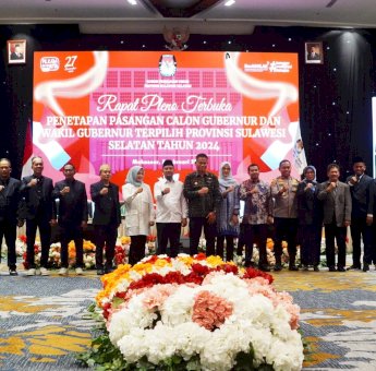 Andi Sudirman-Fatmawati Resmi Ditetapkan sebagai Gubernur dan Wagub Sulsel Terpilih