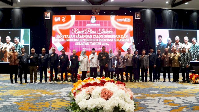 Andi Sudirman-Fatmawati Resmi Ditetapkan sebagai Gubernur dan Wagub Sulsel Terpilih