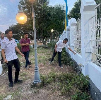 Jelang Pelantikan Kepala Daerah Terpilih, Rumah Jabatan Bupati Sidrap Dibersihkan Total