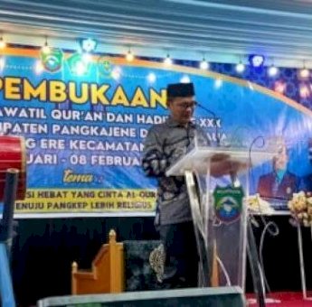 Pemkab Pangkep Gelar STQH ke-30, Wabup Syahban Sammana: Ajang Mencetak Generasi Berakhlak