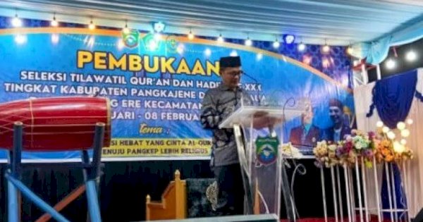 Pemkab Pangkep Gelar STQH ke-30, Wabup Syahban Sammana: Ajang Mencetak Generasi Berakhlak