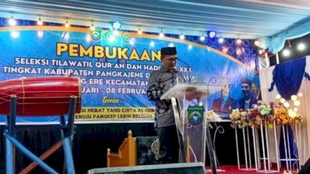 Pemkab Pangkep Gelar STQH ke-30, Wabup Syahban Sammana: Ajang Mencetak Generasi Berakhlak