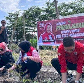 BMI Makassar Laksanakan Gerakan Penghijauan, Target Tanam 520 Pohon dan Sasar Seluruh Kecamatan