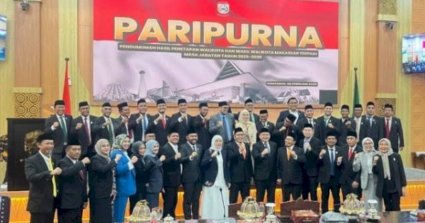 Paripurna DPRD Makassar Tetapkan Appi – Aliyah Wali Kota Dan Wakil Wali Kota Makassar Terpilih