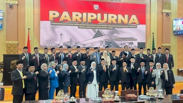 Paripurna DPRD Makassar Tetapkan Appi - Aliyah Wali Kota Dan Wakil Wali Kota Makassar Terpilih.