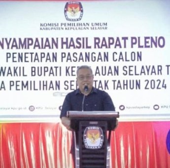 Sekda Mesdiyono Sampaikan Selama ke Bupati dan Wakil Bupati Selayar Terpilih