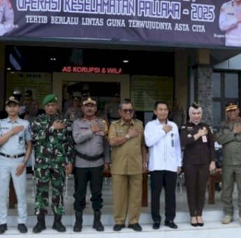 Wabup Lutfi Halide bersama Forkopimda Soppeng Hadiri Apel Gelar Pasukan Operasi Keselamatan Pallawa 2025
