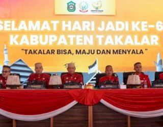 Puncak Hari Jadi ke-65 Kabupaten Takalar berlangsung Meriah, Dihadiri Pj Gubernur Sulsel Prof Fadjry Djufry