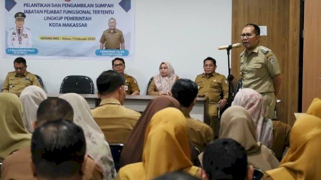 Danny Pomanto Lantik 91 Pejabat Fungsional Tertentu Pemkot Makassar.