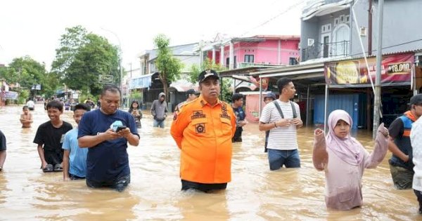 Bersama Forkopimda, Bupati Chaidir Syam Tinjau Lokasi Banjir di Maros