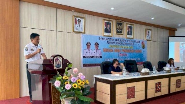 Penyusunan RKPD 2026, Pemkab Toraja Utara Gelar Forum Konsultasi Publik