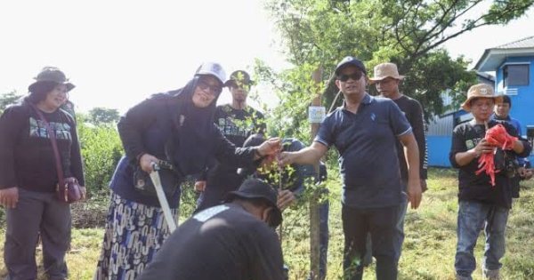 Dukung Ruang Terbuka Hijau, DLH Makassar Gelar Penanaman Pohon Dalam Peringatan HPSN 2025