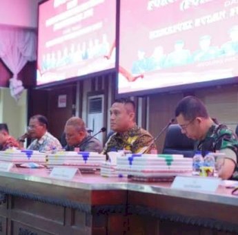 Jelang Bulan Suci Ramdan 1446 H, Pj Bupati Winarno Bersama Forkopimda Gelar Rapat Koordinasi