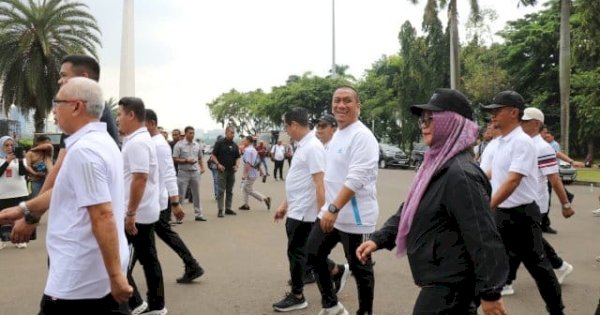 Gladi Kotor di Monas, Bupati dan Wabup Lutim Terpilih Ibas-Puspa Tunjukkan Kekompakan