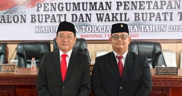 Bupati dan Wakil Bupati Toraja Utara Terpilih Dedy-Andrew Siap Dilantik Prabowo dan Retret di Magelang