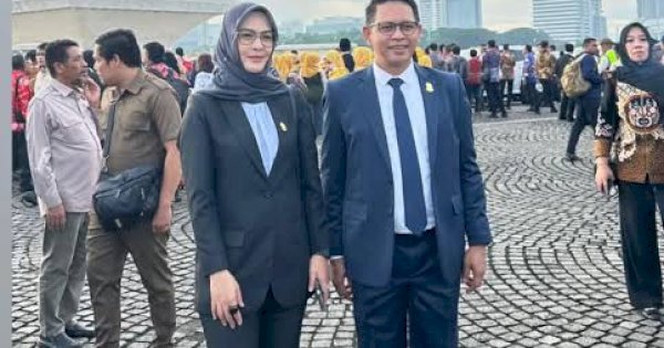 Ketua DPRD Makassar Supratman dan Ketua DPRD Sulsel Rachmatika Dewi Hadiri Pelantikan Kepala Daerah di Istana