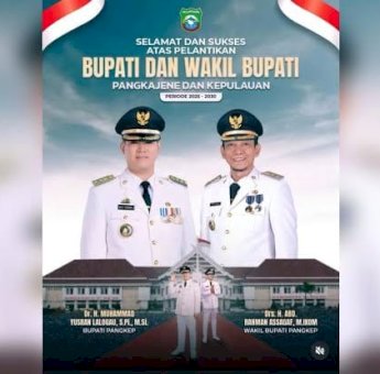 Presiden Prabowo Lantik Muhammad Yusran Lalogau &ndash; Abdul Rahman Assegaf sebagai Bupati dan Wakil Bupati pangkep