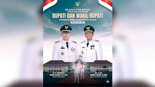 Presiden Prabowo Lantik Muhammad Yusran Lalogau &ndash; Abdul Rahman Assegaf sebagai Bupati dan Wakil Bupati pangkep
