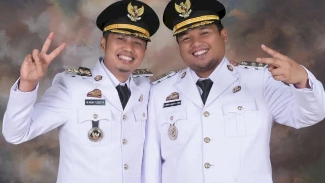 Bupati dan wakil Bupati Enrekang, Muh Yusuf Ritangnga dan Andi Tenri Liwang La Tinro.