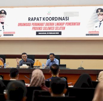 Sekda Jufri Rahman Pimpin Rapat Koordinasi OPD Bahas Tindak Lanjut Arahan Gubernur Terkait Inpres No 1 Tahun 2025