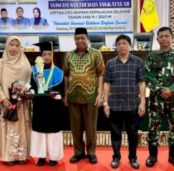 Wabup Selayar Muhtar Apresiasi Wisuda 259 Santri LPPTKA BKPRMI