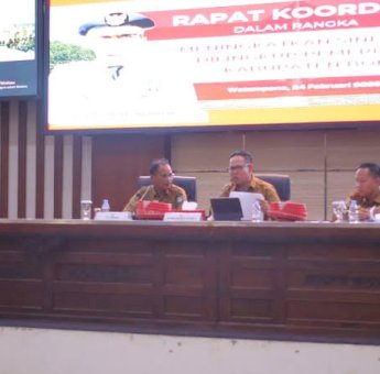 Bupati Andi Asman Beri Arahan Saat Rakor Peningkatan Sinergitas Pemkab Bone Via Virtual