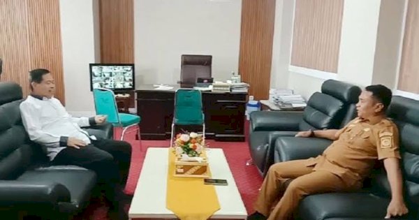 Sekkab Rudhy Sambut Wabup Tana Toraja Erianto