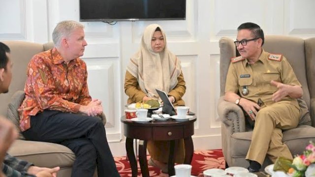 Sekda Sulsel, Jufri Rahman Menerima Kunjungan Duta Besar Kanada untuk Indonesia Ambassador Y.M. Jess Dutton.